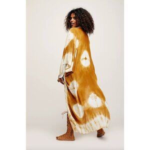 Free People Light weight Tier Dye Long Cardigan OS